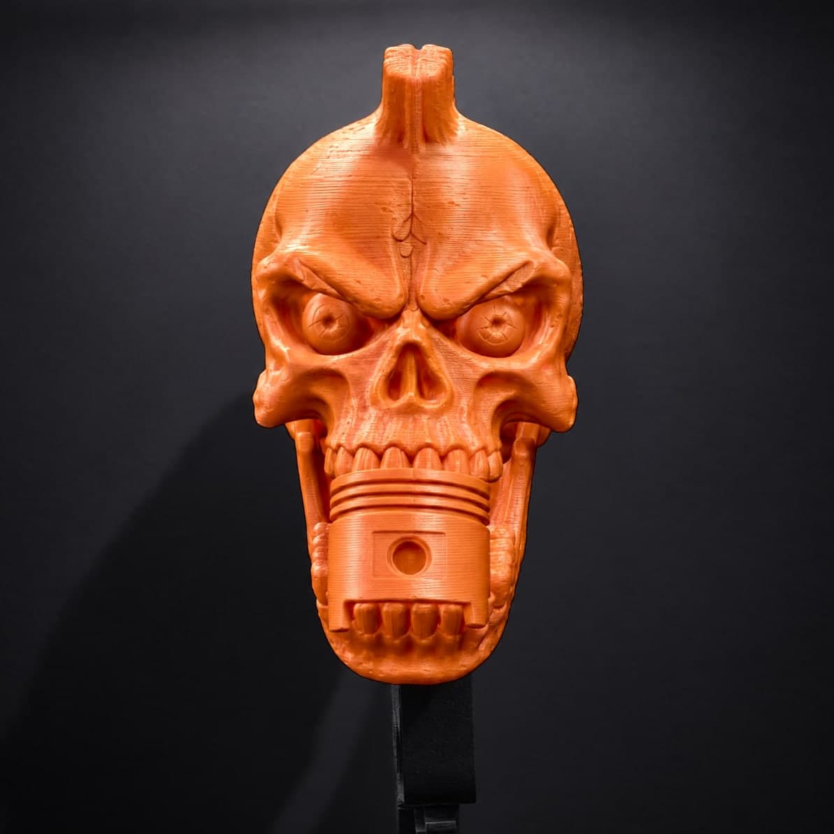 Piston Skull Helmet Mount in Blaze Orange